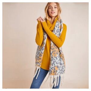 𝅺ANTHROPOLOGIE • Moth Brenta Cowl Neck Pullover in Marigold